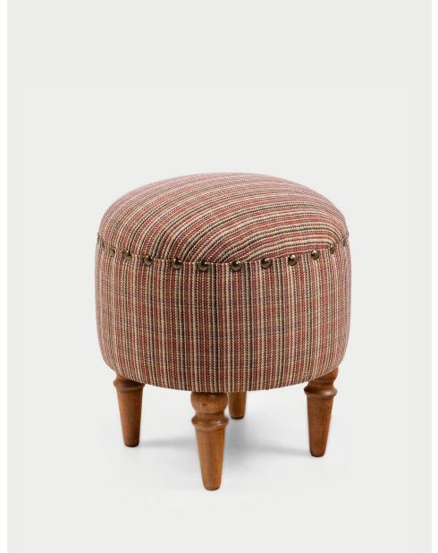 Pouf Saga Nostalgique multicolore - l. 38 cm x H. 45 cm x P. 38 cm