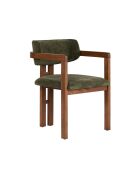 Chaise Toscane vert noyer - l. 54 cm x H. 76 cm x P. 54 cm