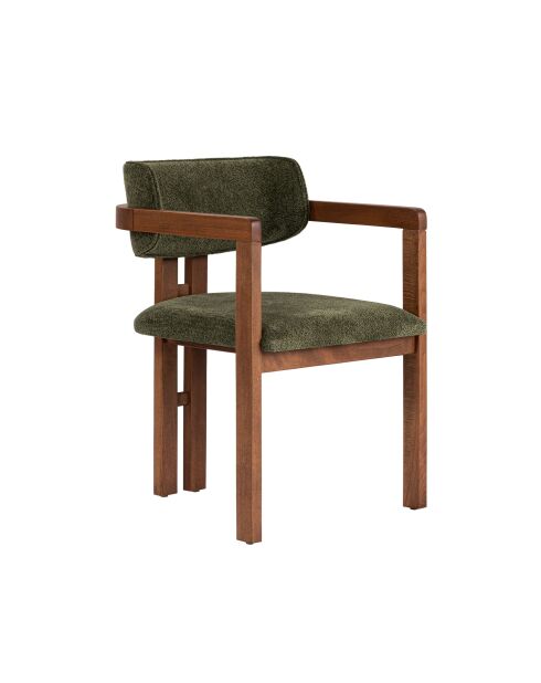 Chaise Toscane vert noyer - l. 54 cm x H. 76 cm x P. 54 cm