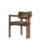 Chaise Toscane vert noyer - l. 54 cm x H. 76 cm x P. 54 cm