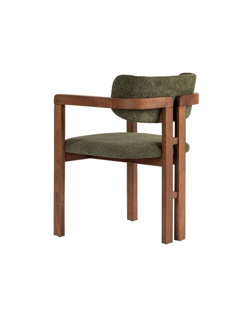 Chaise Toscane vert noyer - l. 54 cm x H. 76 cm x P. 54 cm