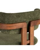 Chaise Toscane vert noyer - l. 54 cm x H. 76 cm x P. 54 cm