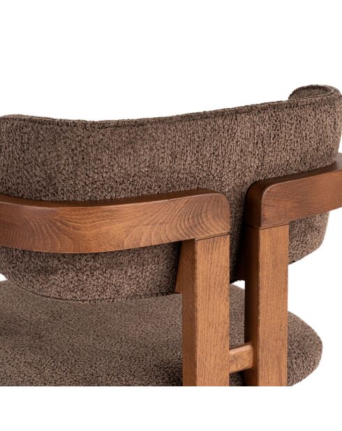 Chaise Toscane brun/noyer - l. 54 cm x H. 76 cm x P. 54 cm