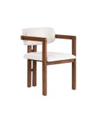 Chaise Toscane blanc noyer - l. 54 cm x H. 76 cm x P. 54 cm