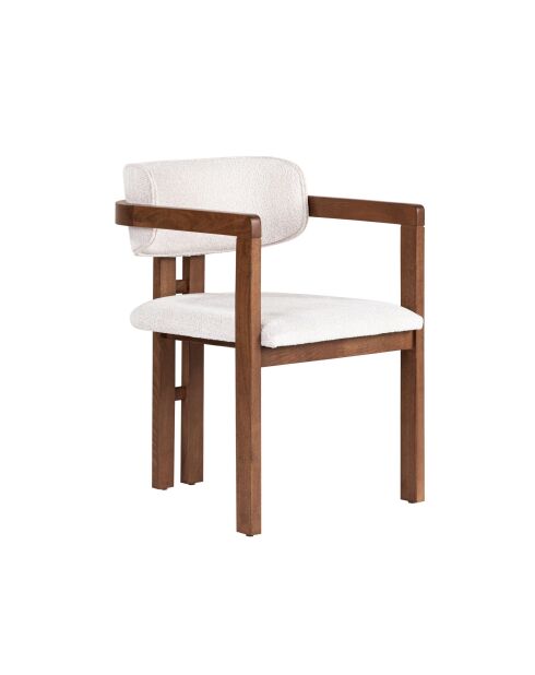Chaise Toscane blanc noyer - l. 54 cm x H. 76 cm x P. 54 cm