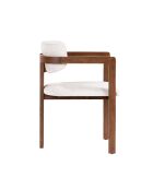 Chaise Toscane blanc noyer - l. 54 cm x H. 76 cm x P. 54 cm