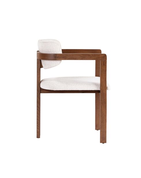 Chaise Toscane blanc noyer - l. 54 cm x H. 76 cm x P. 54 cm