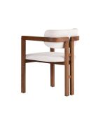 Chaise Toscane blanc noyer - l. 54 cm x H. 76 cm x P. 54 cm