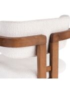 Chaise Toscane blanc noyer - l. 54 cm x H. 76 cm x P. 54 cm