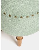 Saga Matcha Poef Noten/Hazelnoot - L.38 cm x H. 48 cm x D. 38 cm