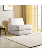 Divano letto convertibile Origami a 1 posto crema - L. 70 cm x l. 100 cm x H. 70 cm