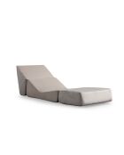 Divano letto convertibile Origami a 1 posto crema - L. 70 cm x l. 100 cm x H. 70 cm