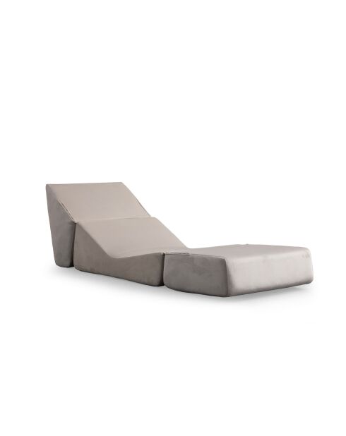 Divano letto convertibile Origami a 1 posto crema - L. 70 cm x l. 100 cm x H. 70 cm