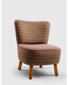 Fauteuil Saga Nostalgique marron - l.43 cm x H. 35 cm x P. 33 cm
