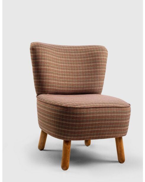 Fauteuil Saga Nostalgique marron - l.43 cm x H. 35 cm x P. 33 cm