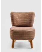 Fauteuil Saga Nostalgique marron - l.43 cm x H. 35 cm x P. 33 cm