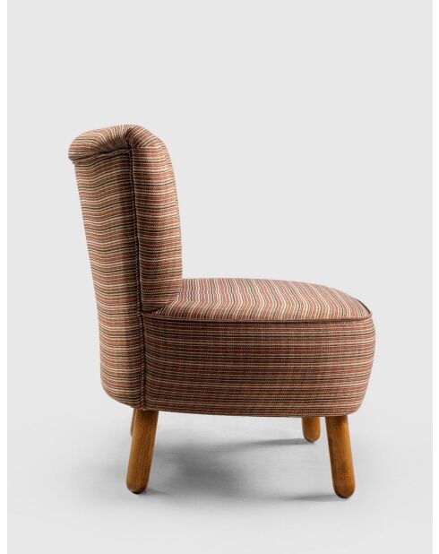 Fauteuil Saga Nostalgique marron - l.43 cm x H. 35 cm x P. 33 cm