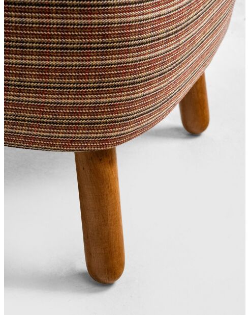 Fauteuil Saga Nostalgique marron - l.43 cm x H. 35 cm x P. 33 cm