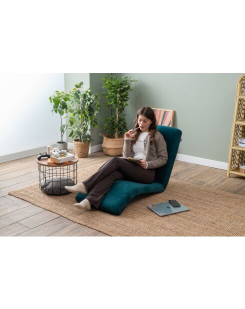 Divano letto Nami 1 posto verde petrolio - L. 55 cm x P 50 cm x P. 35 cm