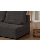 Divano letto a 2 posti Wello antracite - L.160 cm x P. 70 cm x H 35 cm