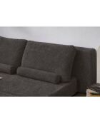 Divano letto a 2 posti Wello antracite - L.160 cm x P. 70 cm x H 35 cm