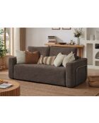 Sofá cama Wello marrón de 2 plazas, 160 cm de largo x 70 cm de profundidad x 35 cm de alto