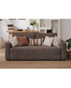 Sofá cama Wello marrón de 2 plazas, 160 cm de largo x 70 cm de profundidad x 35 cm de alto