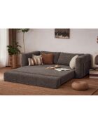 Sofá cama Wello marrón de 2 plazas, 160 cm de largo x 70 cm de profundidad x 35 cm de alto