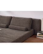 Sofá cama Wello marrón de 2 plazas, 160 cm de largo x 70 cm de profundidad x 35 cm de alto