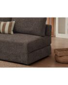 Sofá cama Wello marrón de 2 plazas, 160 cm de largo x 70 cm de profundidad x 35 cm de alto