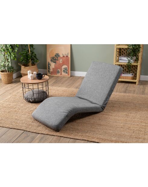 Hellgraues 1-Sitzer-Schlafsofa Nami — B. 55 cm x T 50 cm x T. 35 cm
