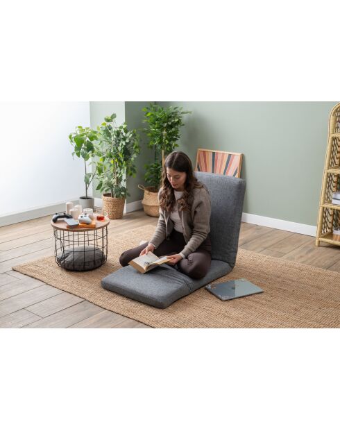 Hellgraues 1-Sitzer-Schlafsofa Nami — B. 55 cm x T 50 cm x T. 35 cm