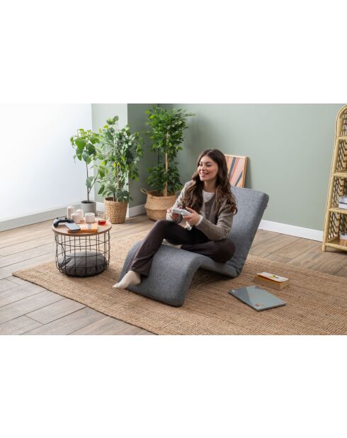 Hellgraues 1-Sitzer-Schlafsofa Nami — B. 55 cm x T 50 cm x T. 35 cm