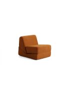 Origami ausziehbares 1-Sitzer-Schlafsofa, mattorange, L 70 cm x B 100 cm x H 70 cm