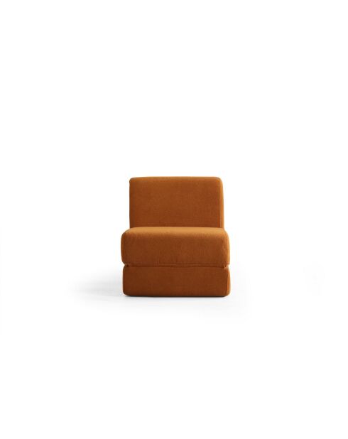 Origami ausziehbares 1-Sitzer-Schlafsofa, mattorange, L 70 cm x B 100 cm x H 70 cm