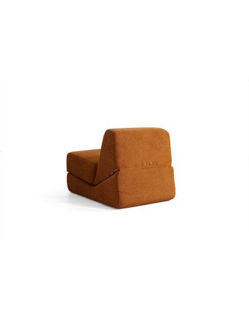 Origami ausziehbares 1-Sitzer-Schlafsofa, mattorange, L 70 cm x B 100 cm x H 70 cm