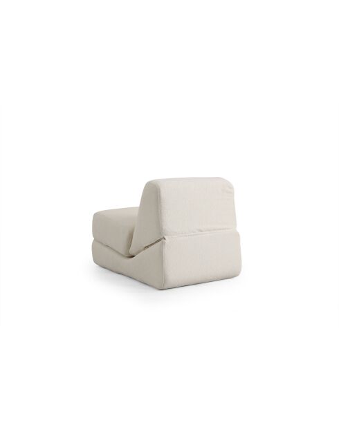 Ausziehbares Origami-Einzelschlafsofa weiß - L. 70 cm x L. 100 cm x H. 70 cm