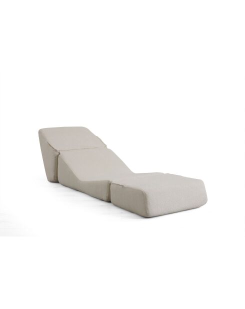 Ausziehbares Origami-Einzelschlafsofa weiß - L. 70 cm x L. 100 cm x H. 70 cm