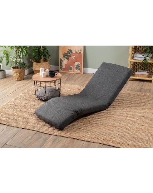 Dunkelgraues 1-Sitzer-Schlafsofa Nami — B. 55 cm x T 50 cm x T. 35 cm