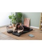Dunkelgraues 1-Sitzer-Schlafsofa Nami — B. 55 cm x T 50 cm x T. 35 cm