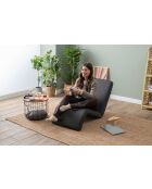 Dunkelgraues 1-Sitzer-Schlafsofa Nami — B. 55 cm x T 50 cm x T. 35 cm