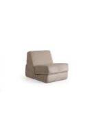 Divano letto convertibile Origami a 1 posto crema lucida - L. 70 cm x L. 100 cm x H. 70 cm