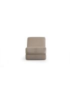 Divano letto convertibile Origami a 1 posto crema lucida - L. 70 cm x L. 100 cm x H. 70 cm