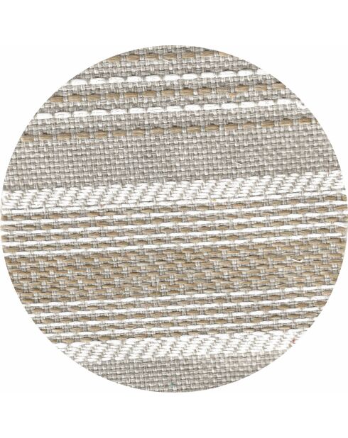 Letto a 2 posti con poggiatesta in rafia beige B2 - 160x180x26cm