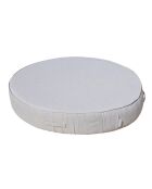 Letto rotondo in lino grigio BLG3 - D 180x30cm