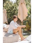 Beiges Rundbett Raffia B3 - D 180x30cm