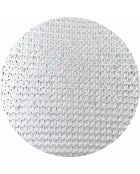Einzelbett aus weißem und orangefarbenem, gemustertem Schaumstoff, 80 x 180 x 26 cm