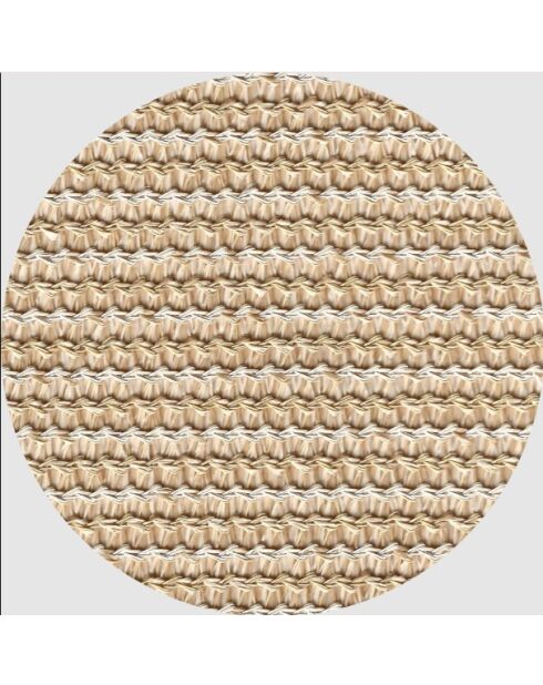 Letto a 2 posti con poggiatesta integrato in rafia beige (schiuma classica) B2-BR - 160x180x26cm
