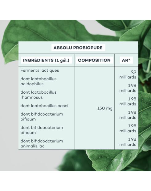 Absolu Probiopure - Gleichgewicht der Darmflora - 28 Kapselnx3