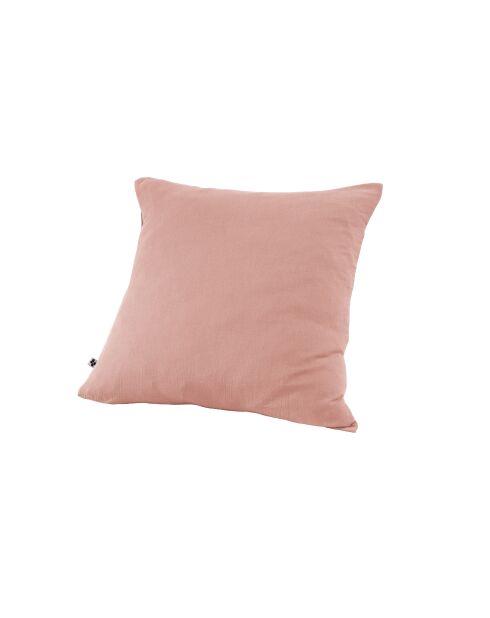 Federa in garza di cotone tinta unita rosa Gaïa